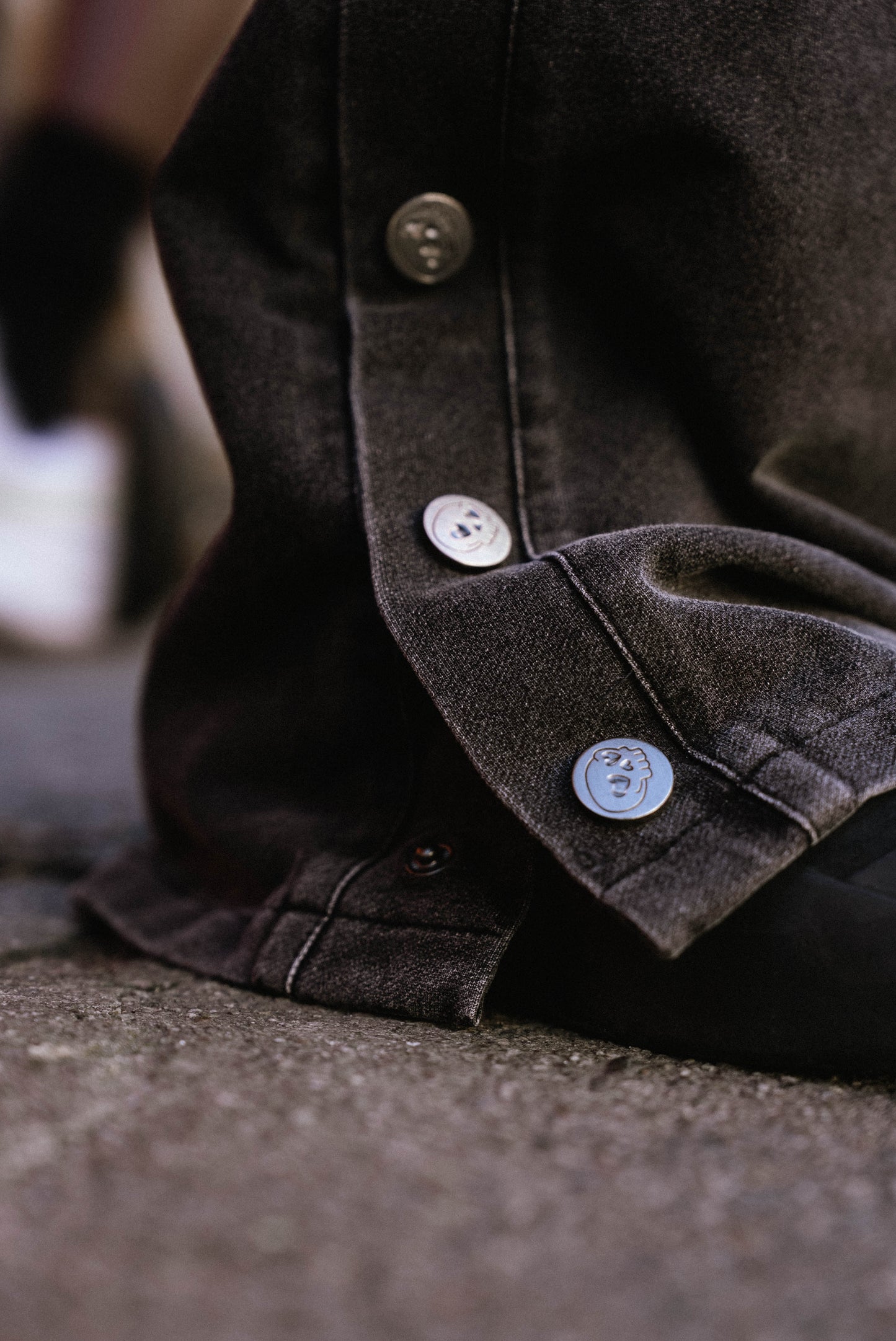BUTTON SWEATPANTS BLACK