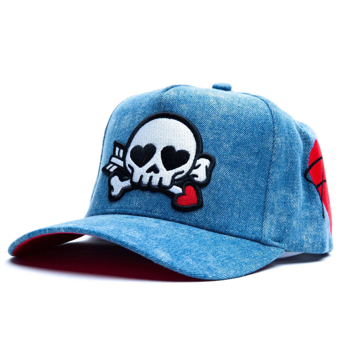 SKULL HEART JEAN TRUCKER