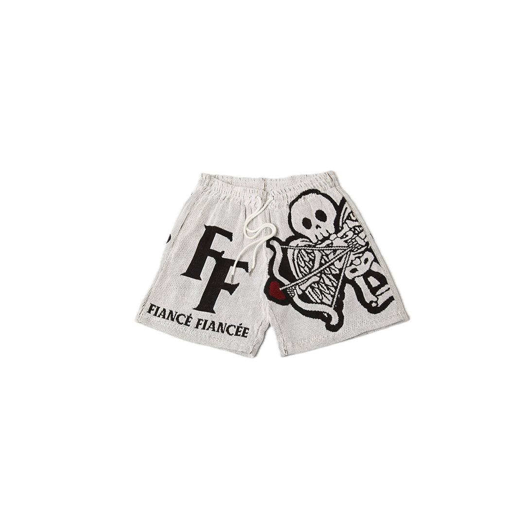 CUPID TAPESTRY SHORTS WHITE