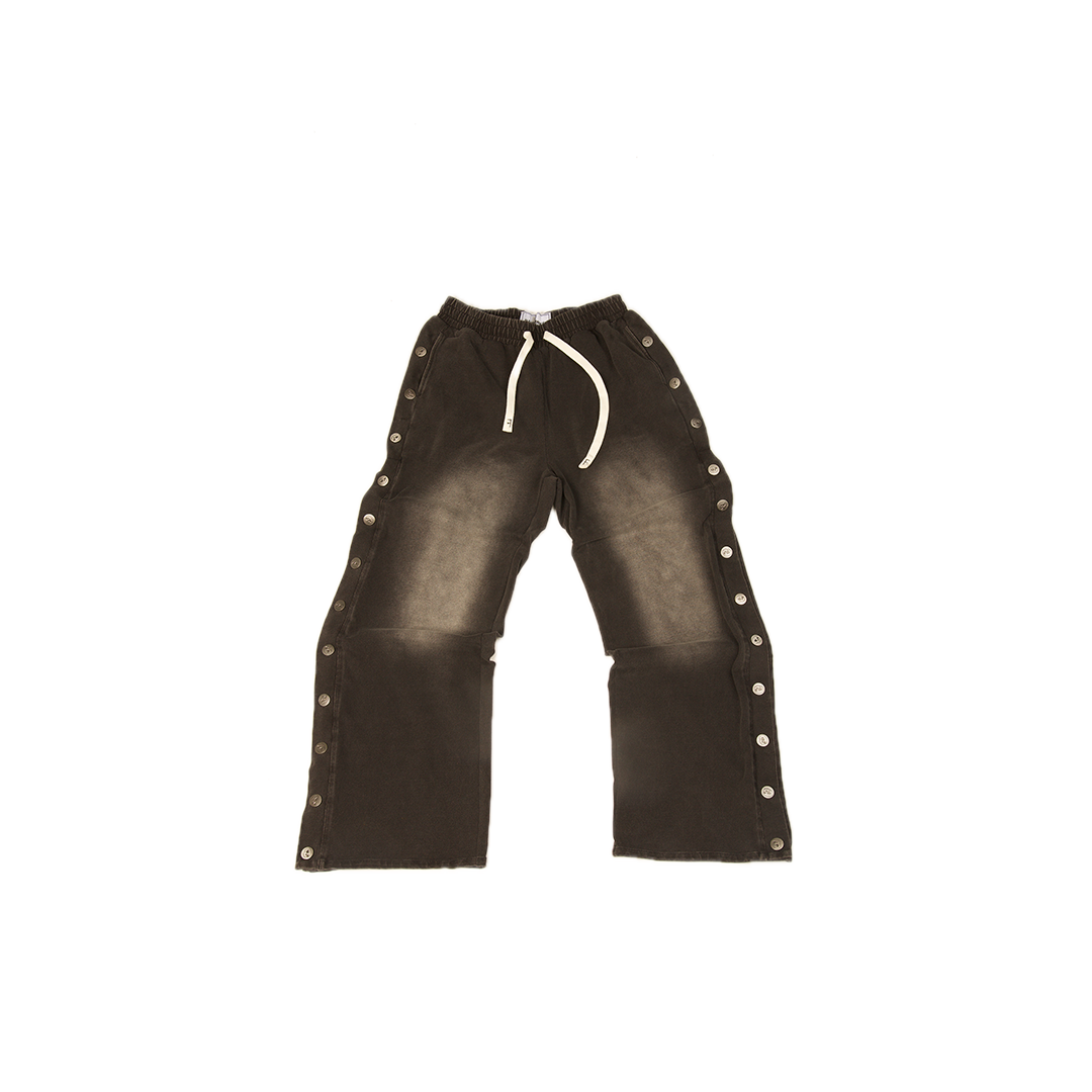 BUTTON SWEATPANTS BLACK