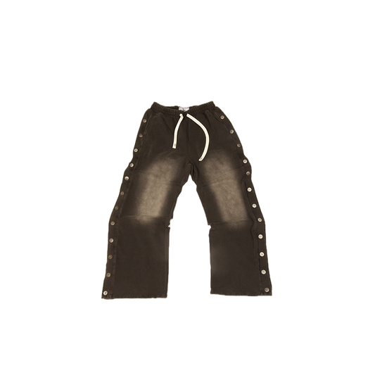 BUTTON SWEATPANTS BLACK