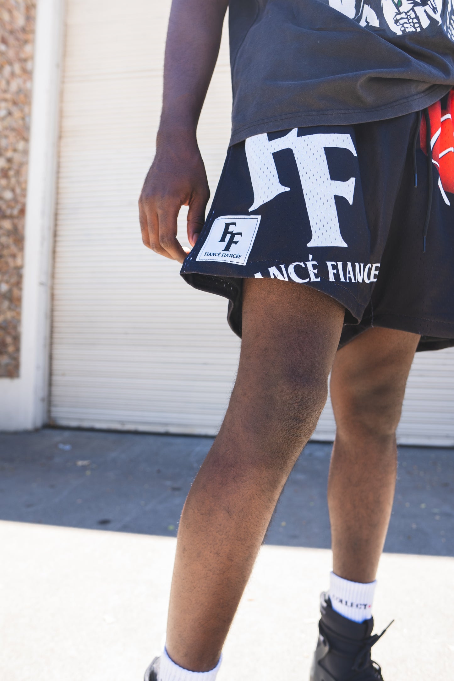 fiance fiancee mesh shorts