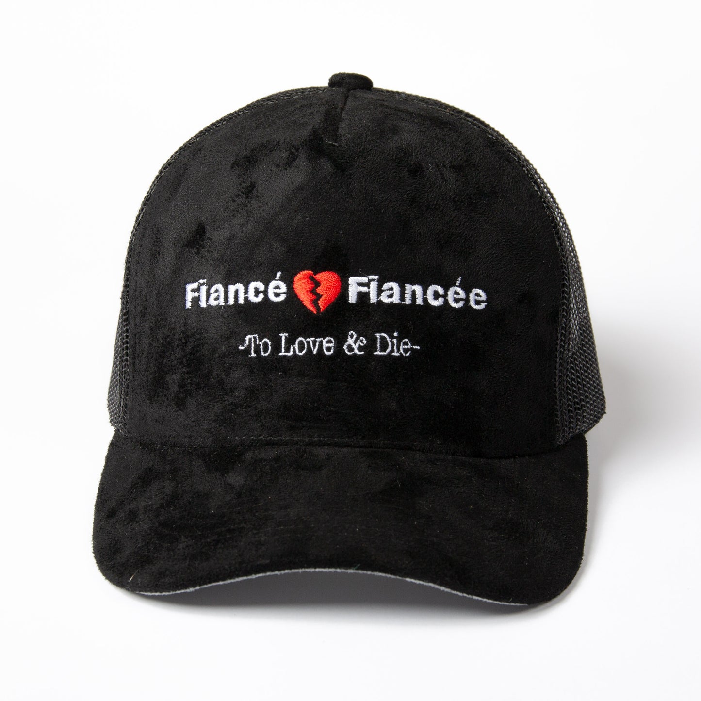 fiance fiancee suede trucker