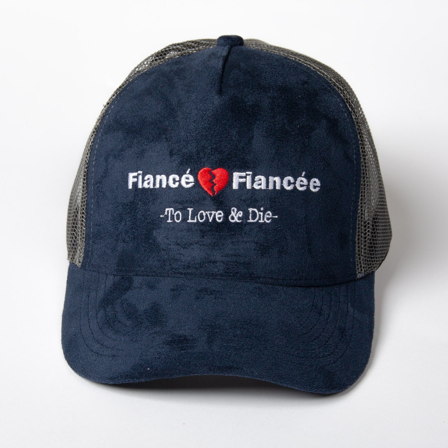 fiance fiancee suede trucker
