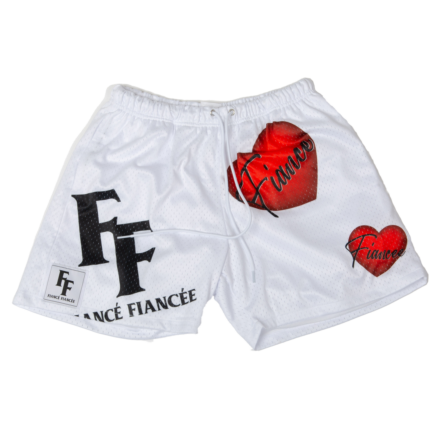 fiance fiancee mesh shorts