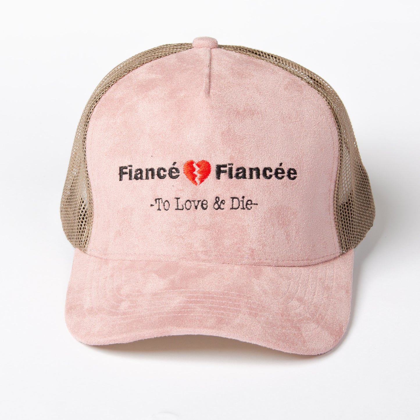 fiance fiancee suede trucker